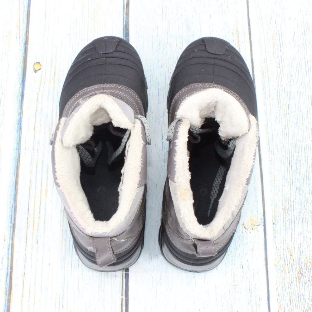 Merrell Snowbound Mid Gray Leather Faux Fur Waterproof Snow Boots US 7.5 - Picture 6 of 9